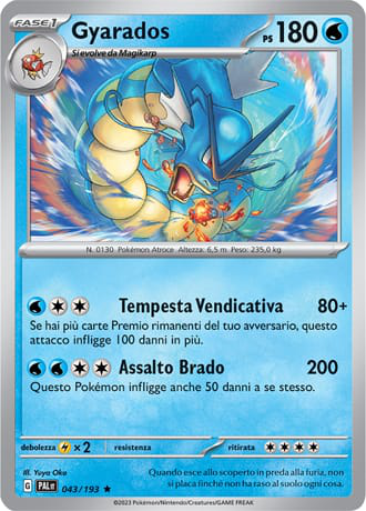 Gyarados - Evoluzioni A Paldea	 #43