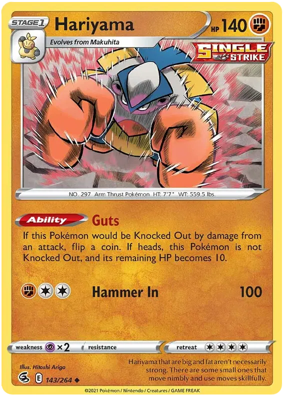 Hariyama - Fusion Strike #143