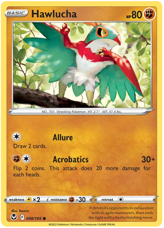 Hawlucha - Tempesta Argentata #98