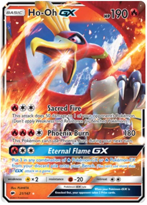 Ho-Oh GX - Burning Shadows #21