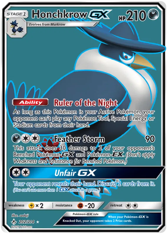 Honchkrow GX - Unbroken Bonds #202