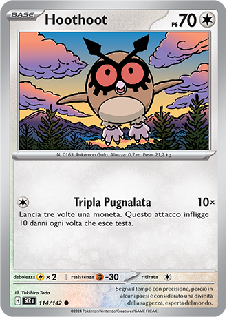 Hoothoot - Corona Astrale #114