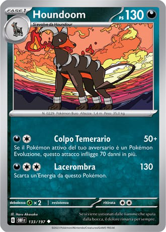 Houndoom - Ossidiana Infuocata #133