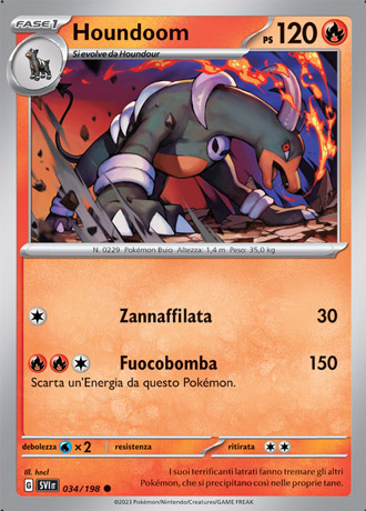 Houndoom - Scarlatto & Violetto #34