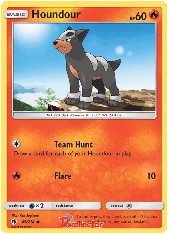 Houndour - Lost Thunder #45