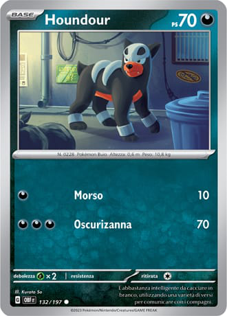 Houndour - Ossidiana Infuocata #132