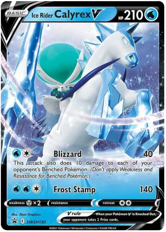 Ice Rider Calyrex V - Sword & Shield Promos #130