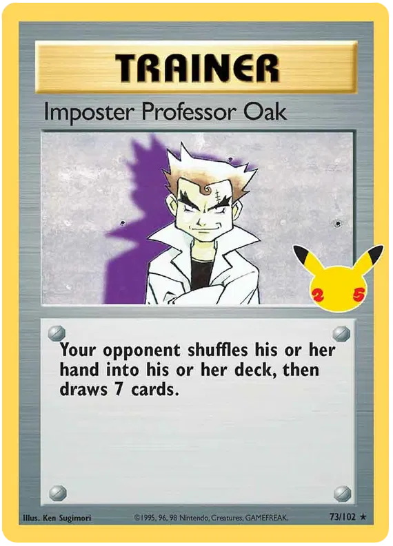 Imposter Professor Oak (Celebrations Promo) - Base Set #73