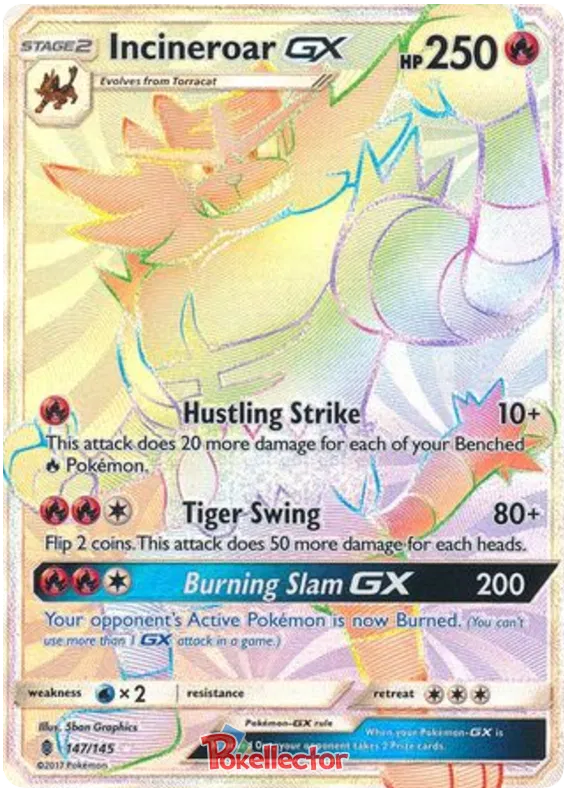 Incineroar GX - Guardians Rising #147