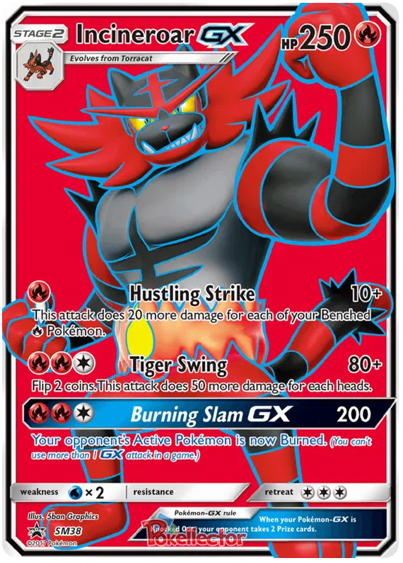 Incineroar GX - Sun & Moon Promos #38