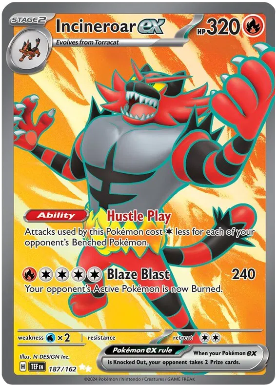 Incineroar ex - Cronoforze #187