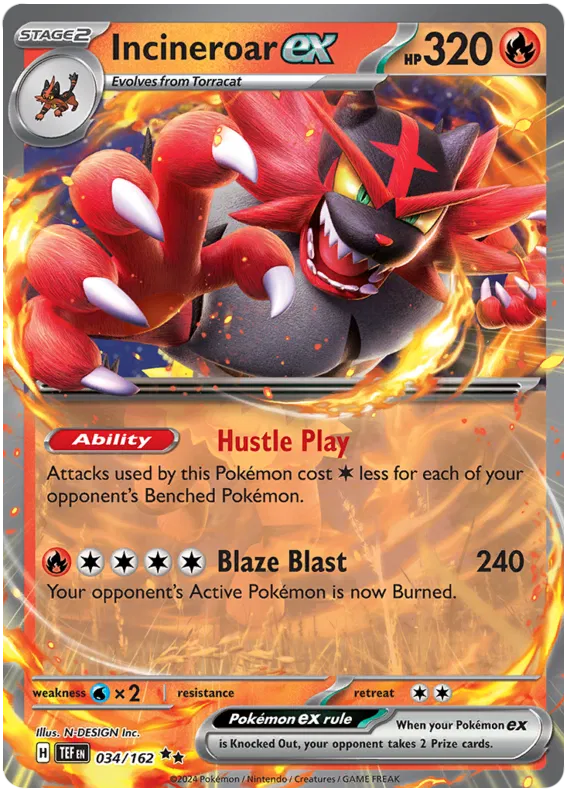 Incineroar ex - Cronoforze #34