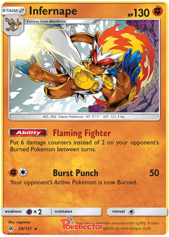 Infernape - Forbidden Light #59