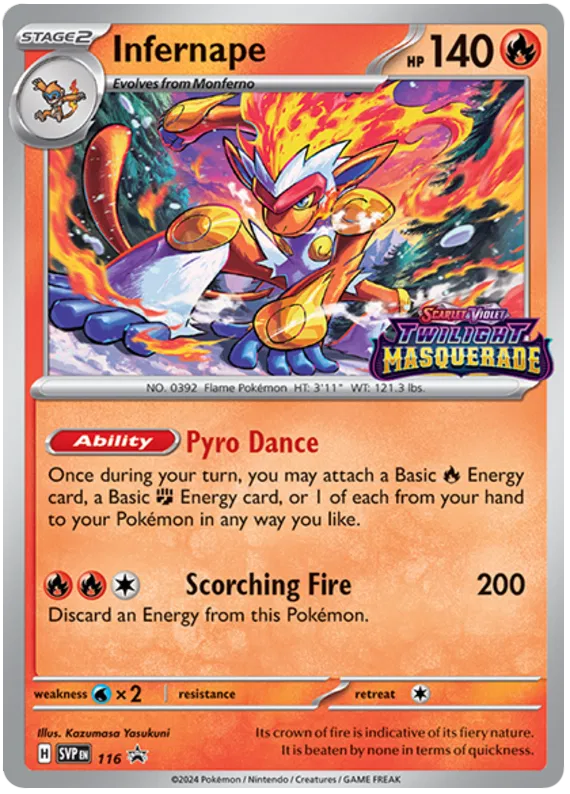 Infernape - Scarlatto & Violetto Promos #116