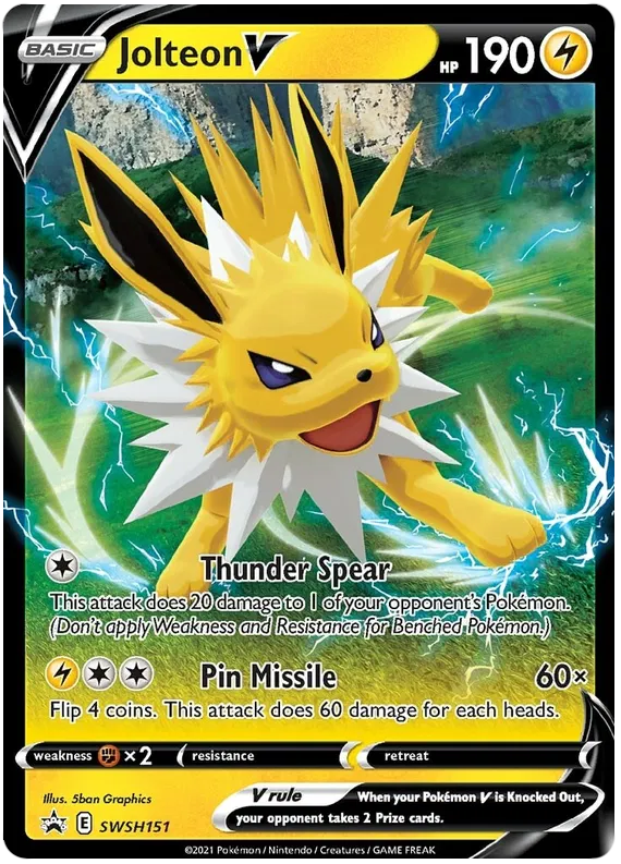 Jolteon V - Sword & Shield Promos #151