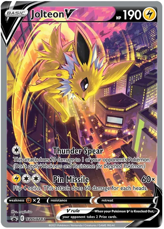 Jolteon V - Sword & Shield Promos #183