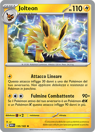 Jolteon - Scarlatto & Violetto - 151 #135