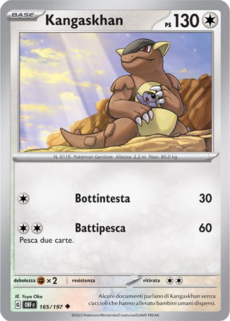 Kangaskhan - Ossidiana Infuocata #165