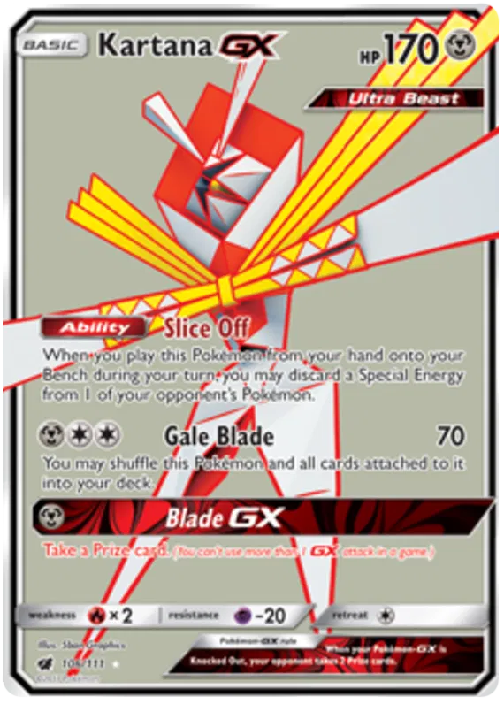 Kartana GX - Crimson Invasion #106