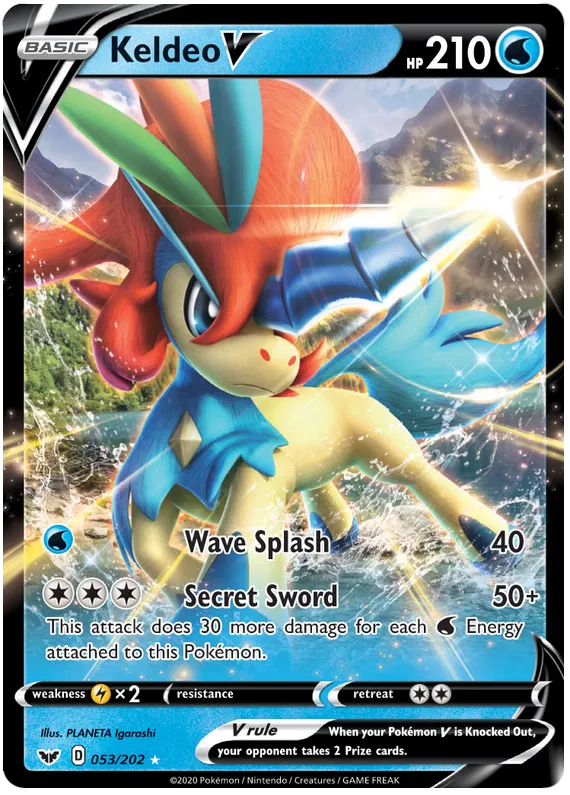 Keldeo V - Sword & Shield #53