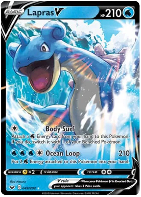 Lapras V - Sword & Shield #49