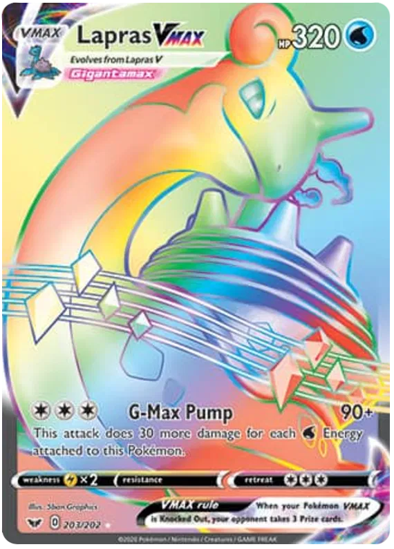 Lapras VMAX - Sword & Shield #203