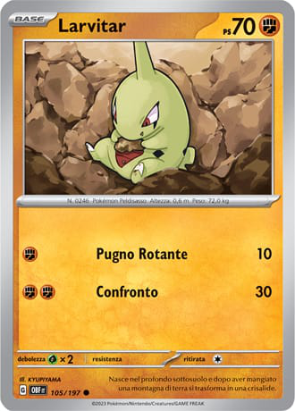 Larvitar - Ossidiana Infuocata #105