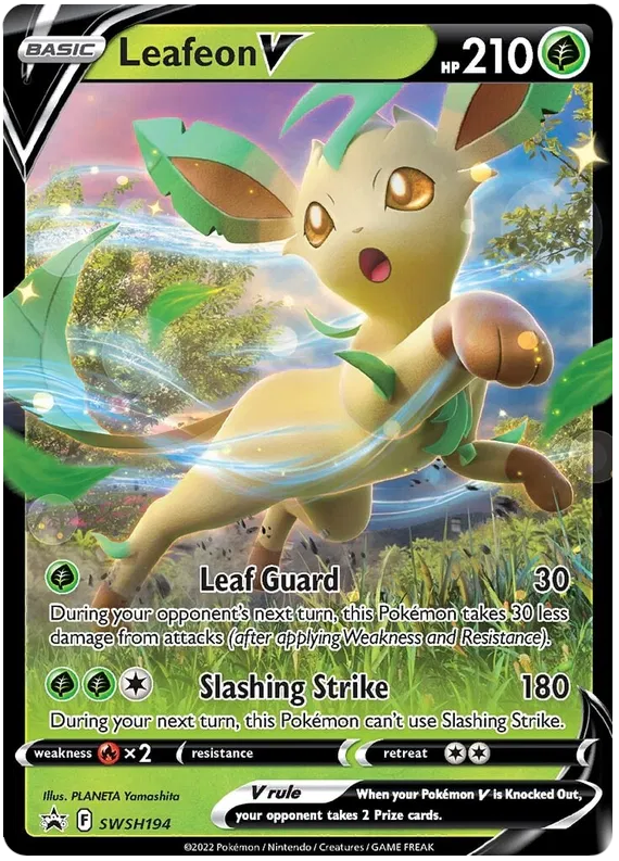 Leafeon V - Sword & Shield Promos #194