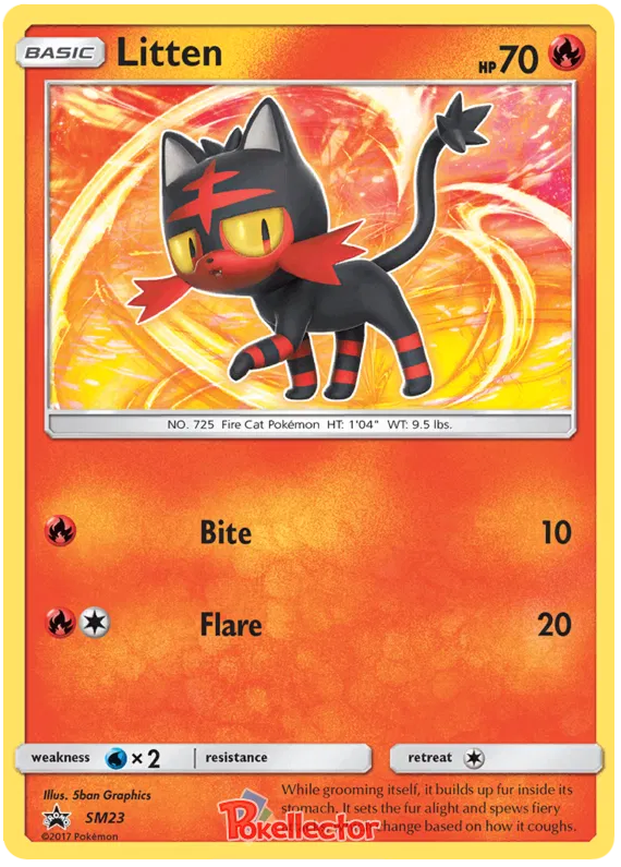 Litten - Sun & Moon Promos #23