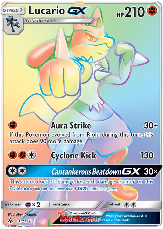 Lucario GX - Forbidden Light #135