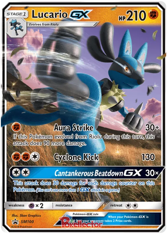 Lucario GX - Sun & Moon Promos #100