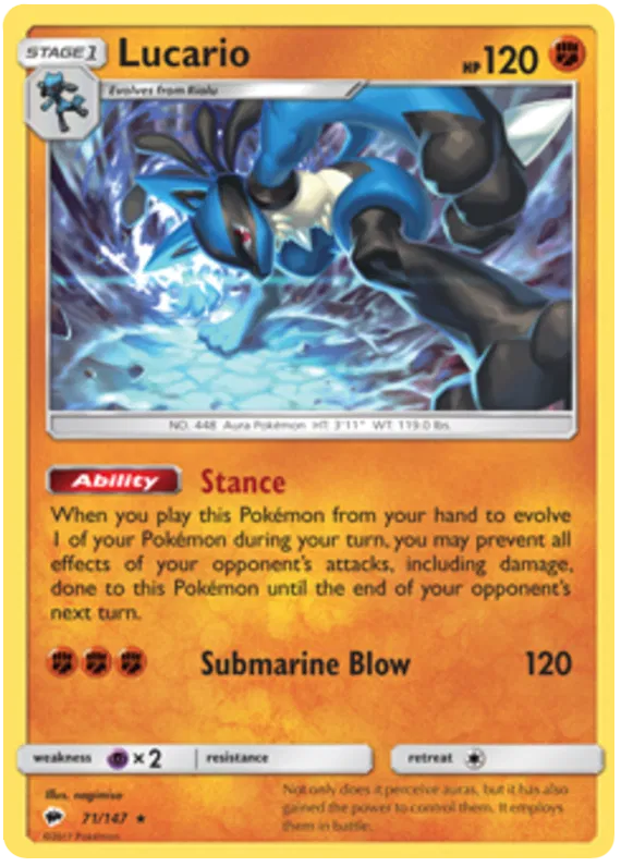 Lucario - Burning Shadows #71