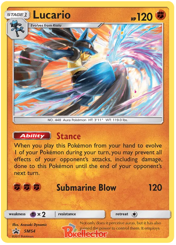 Lucario - Sun & Moon Promos #54