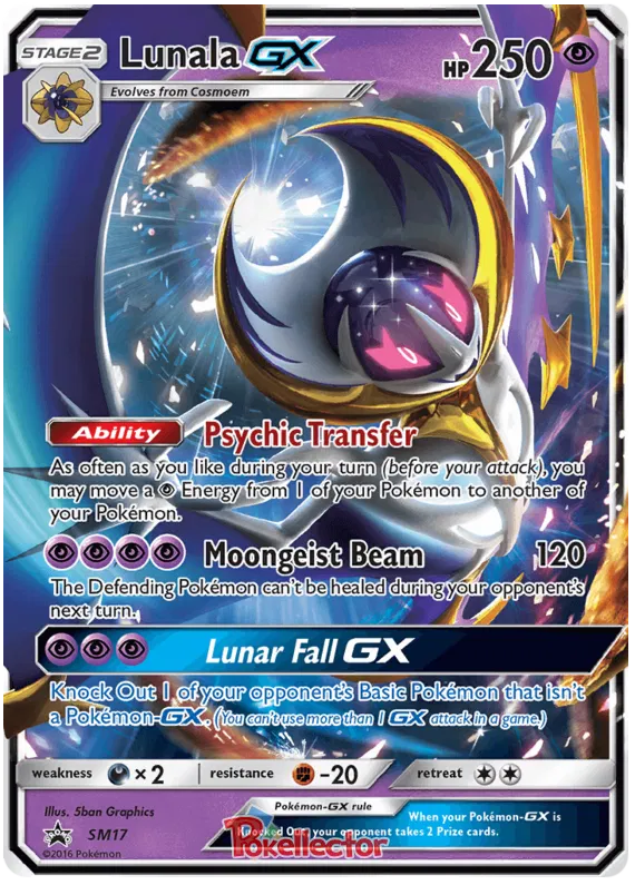 Lunala GX - Sun & Moon Promos #17