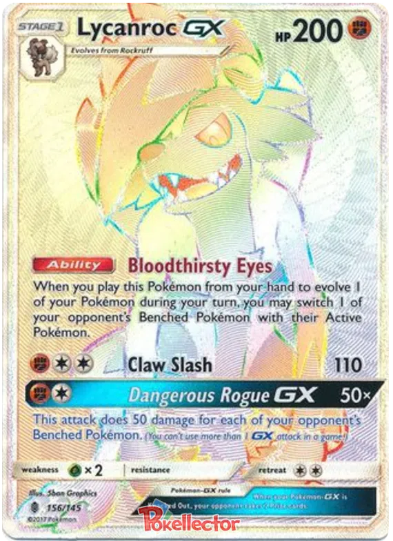 Lycanroc GX - Guardians Rising #156