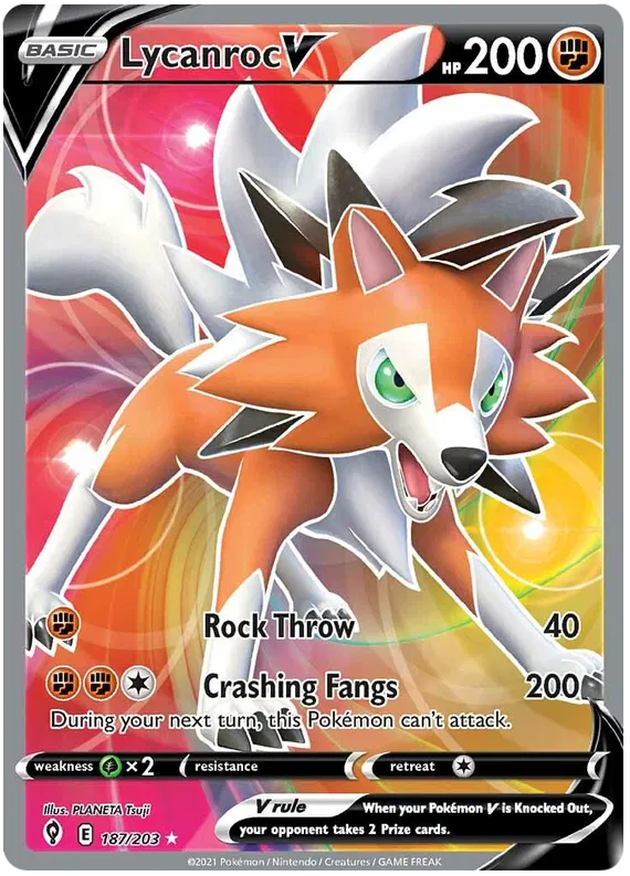 Lycanroc V - Evolving Skies #187