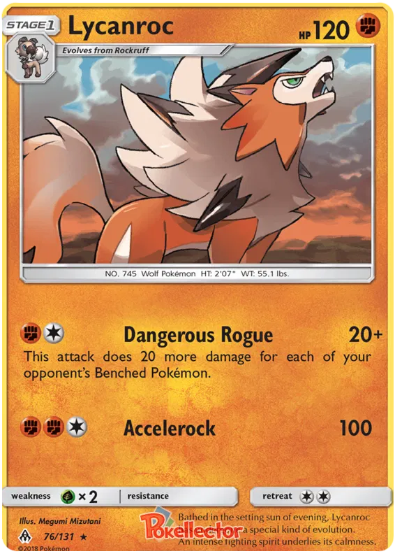 Lycanroc - Forbidden Light #76