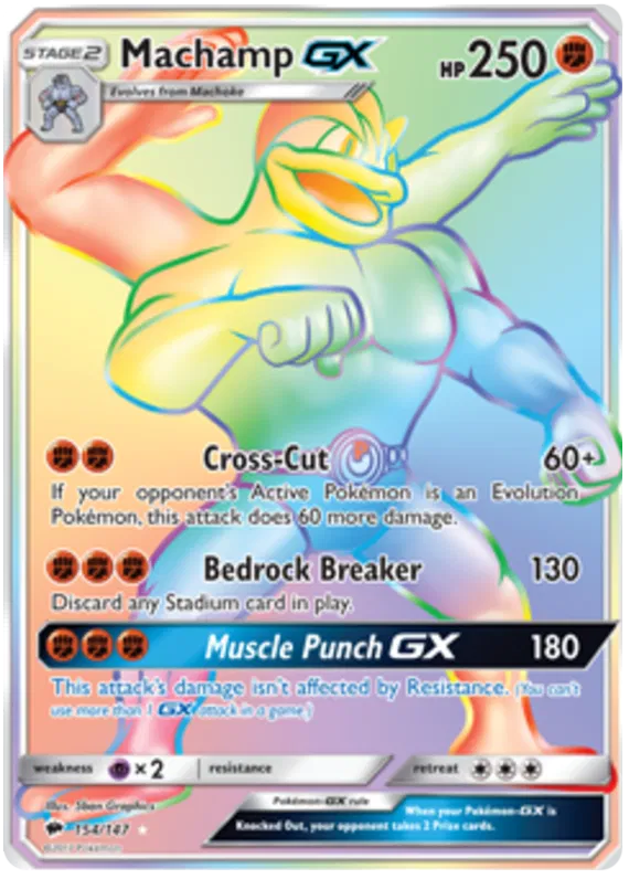 Machamp GX - Burning Shadows #154