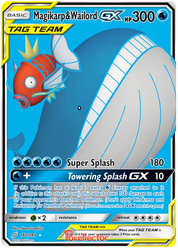 Magikarp & Wailord GX - Team Up #160