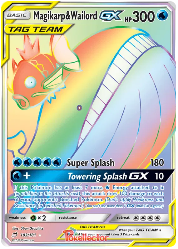 Magikarp & Wailord GX - Team Up #183