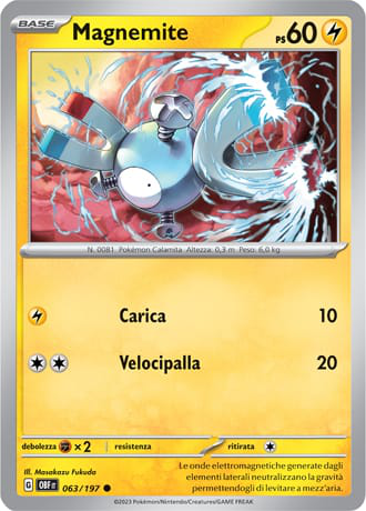 Magnemite - Ossidiana Infuocata #63