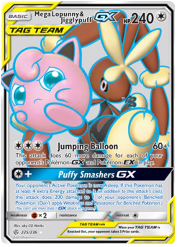 Mega Lopunny & Jigglypuff GX - Cosmic Eclipse #225