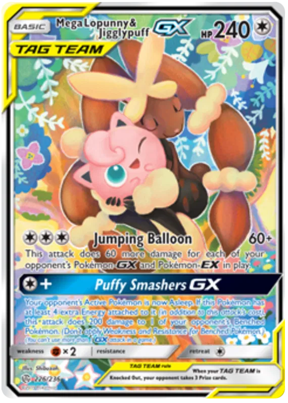 Mega Lopunny & Jigglypuff GX - Cosmic Eclipse #226