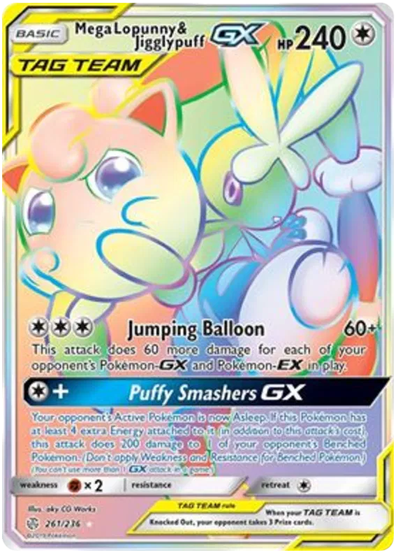 Mega Lopunny & Jigglypuff GX - Cosmic Eclipse #261