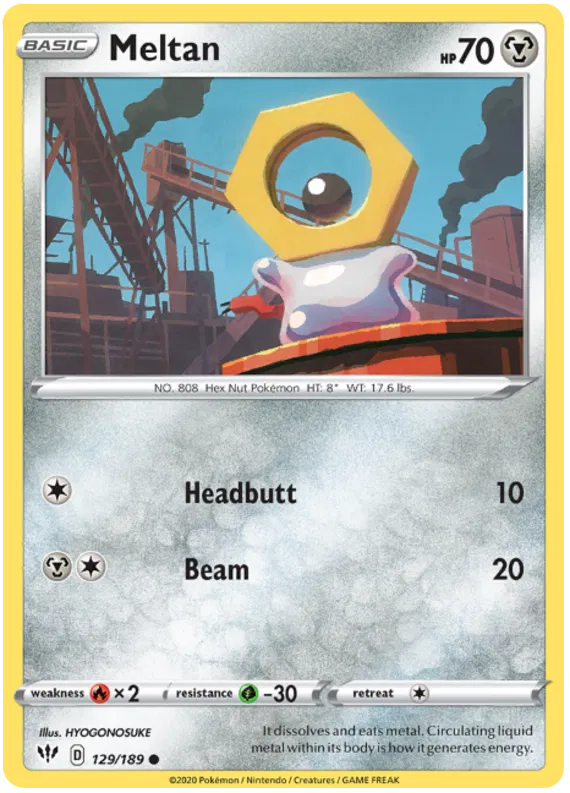 Meltan - Darkness Ablaze #129