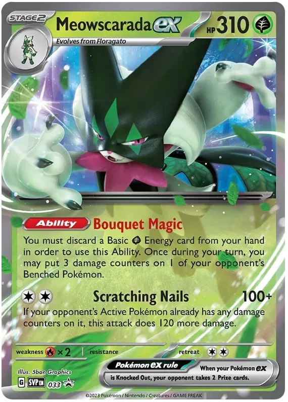 Meowscarada ex - Scarlatto & Violetto Promos #33