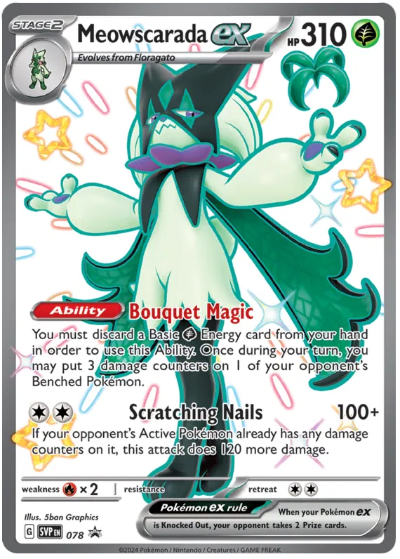 Meowscarada ex - Scarlatto & Violetto Promos #78