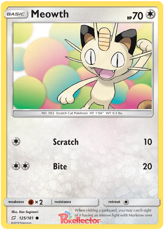 Meowth - Team Up #125