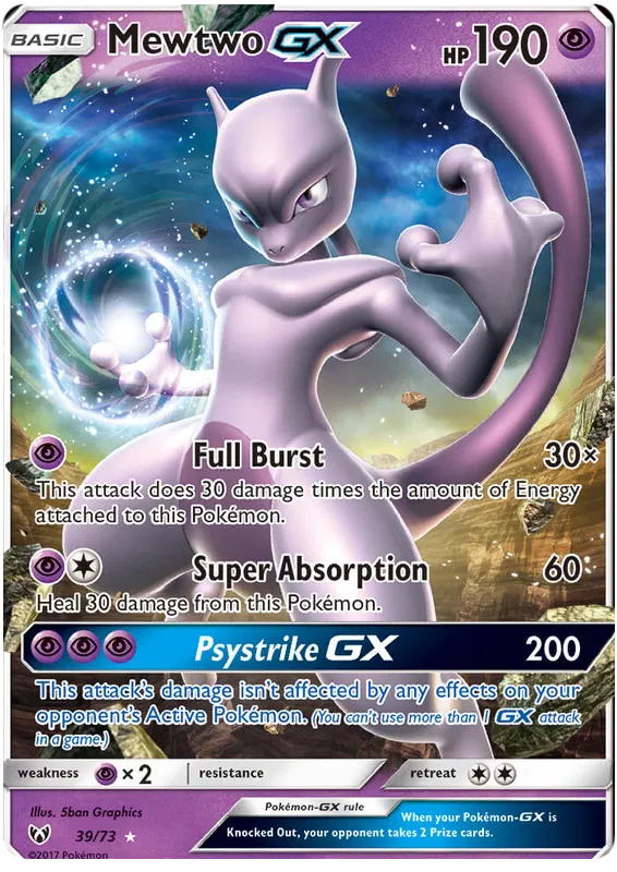 Mewtwo GX - Shining Legends #39