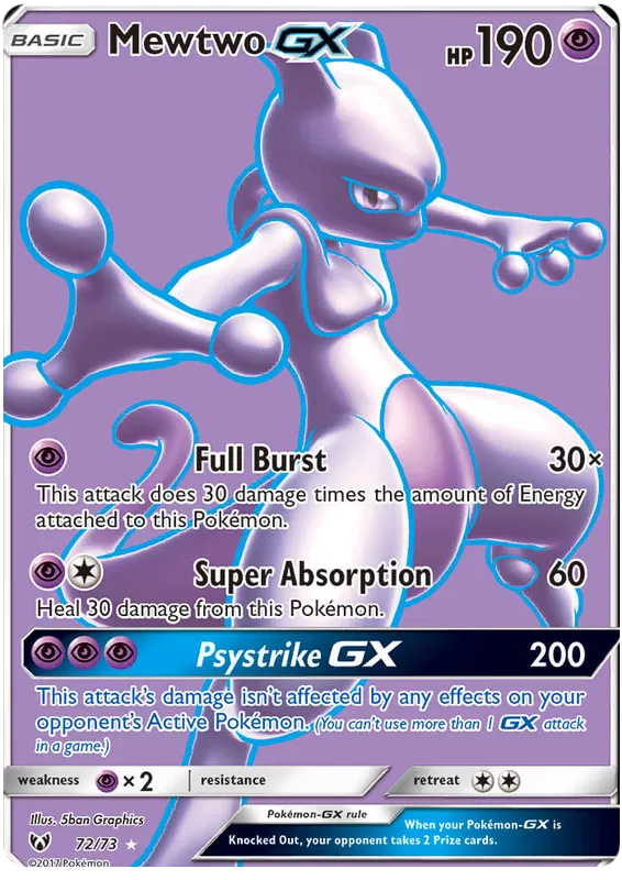 Mewtwo GX - Shining Legends #72